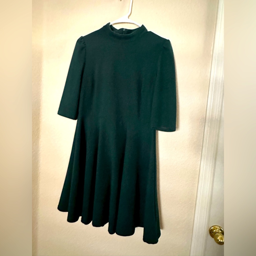 Green A-line dress